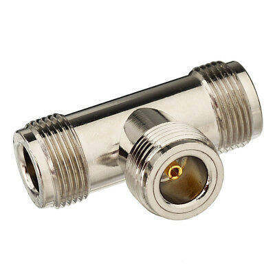kaufen N Type Tee Male Female Adapter with IP67 Waterproof Brass Housing and 50Ω Impedance for RF Applications Online-Herstellung