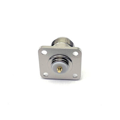 kaufen N Type Female Flange RF Coaxial Connector with IP65 Rating Phosphor Bronze Contact for 0~3GHz Frequency Online-Herstellung