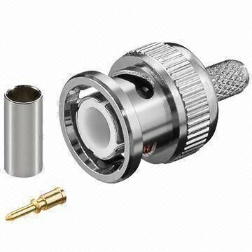 kaufen BNC weiblicher HF-Anschluss mit IP67-Wasserdichte, DC-4GHz-Frequenzbereich und vergoldeten Kontakten für PCB-Mount Online-Herstellung