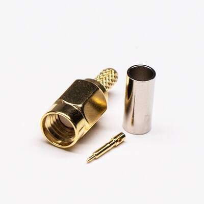 kaufen SSMA-RF-Anschluss Männlicher Krempentyp für RG316-RG174-Koaxialkabel mit Frequenzbereich DC-35GHz, IP67-Wasserdichte Dichtung und goldplattiertem Messingkontakt Online-Herstellung