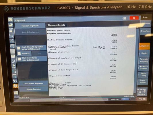 Rohde & Schwarz FSV3007 Signal- und Spektrumanalysator 10 Hz bis 7,5 GHz mit Touchscreen
