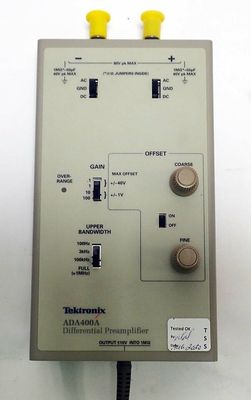 2 Ports Aktiver TEKTRONIX ADA400A Differenzvorverstärker 10 μV/Div Empfindlichkeit getestet