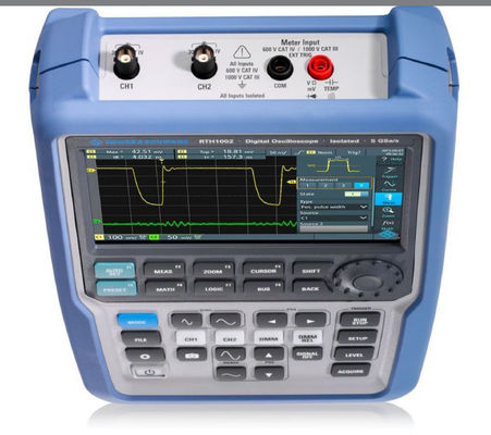 Rohde and Schwarz Scope Rider Handheld-Oszilloskop mit 500 MHz Bandbreite, 10-Bit-ADC-Auflösung und isolierten Kanälen