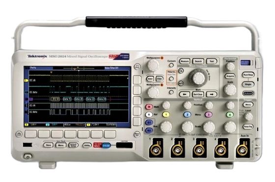 Mixed Signal Oscilloscope Tektronix MSO2014 Digital Phosphor, 100 MHz, 1 GS/s, 1M Aufzeichnungslänge, 4+16-ch, Farbdisplay