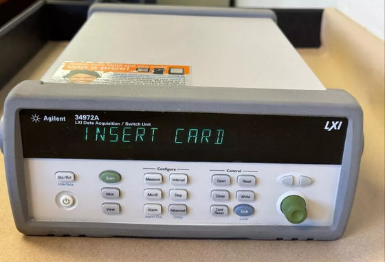 Keysight Agilent 34972A LXI Datenerfassungseinheit mit 1 Gbit LAN und USB 2.0 vollständig getestet