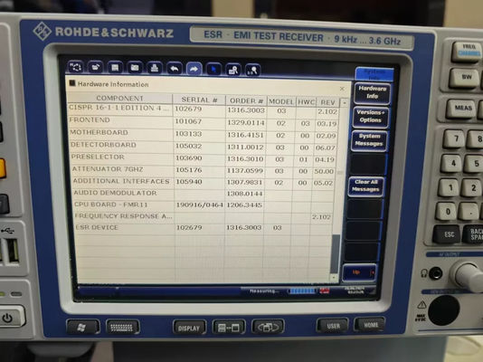 Schnelle R&S®ESR3 EMI-Testempfänger 9 KHz bis 3,6 GHz