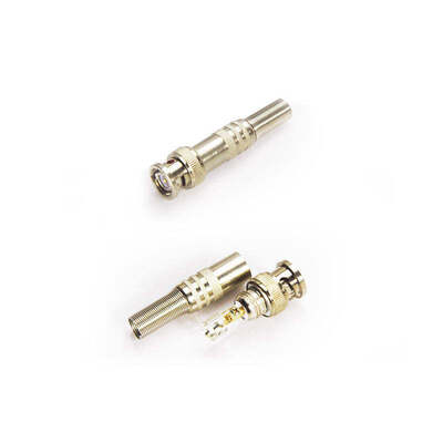 Crimp Mounting BNC Male Connector with IP65 Waterproof Rating and DC~4 GHz Frequency Range for RG59