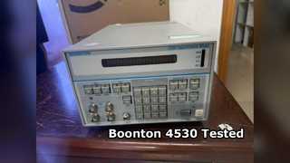 Funktionstest des Boonton 4530 HF-Leistungsmessgeräts